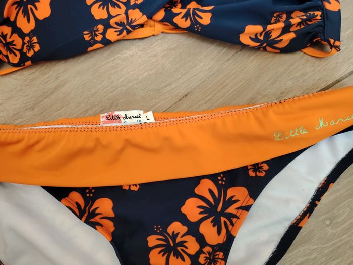 Maillot de bain 2 pièces fleurs little marcel - photo numéro 2