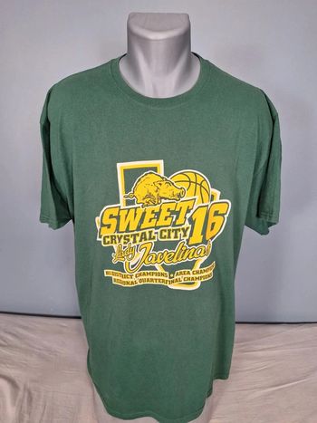 T-shirt vintage jerzees - basket Crystal City Lady Javelinas – 2019 – vert (501)