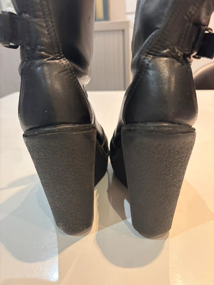 Bottines en cuir a semelle compensées taille 38 pierre Hardy - photo numéro 13