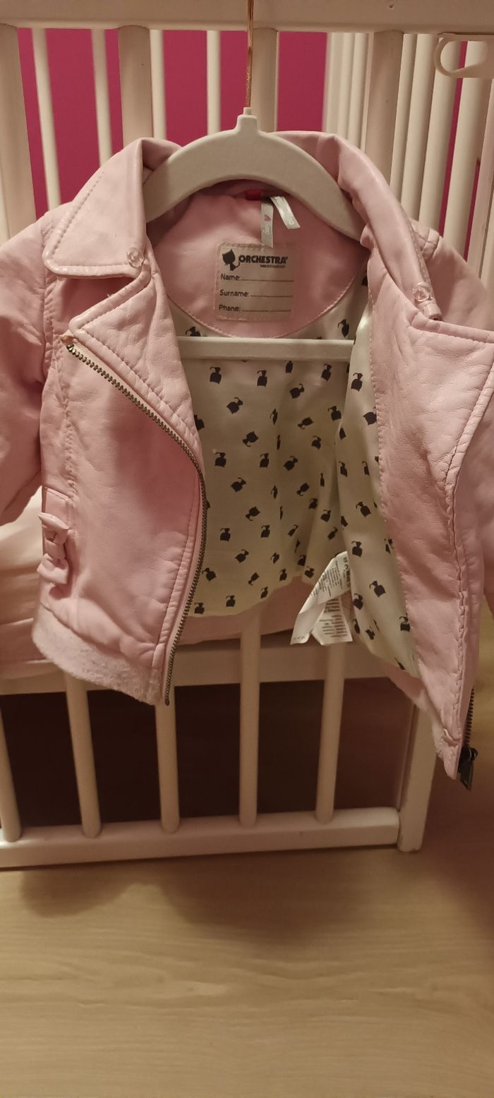 Veste style cuir rose - photo numéro 2