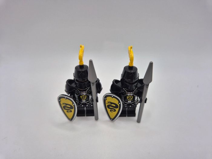 Figurines type lego 2 soldats chevaliers Serpent - photo numéro 6