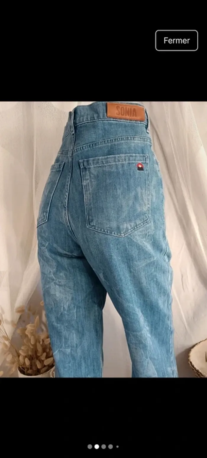 Sonia Rykiel "jean droit chino" taille 38 - photo numéro 5