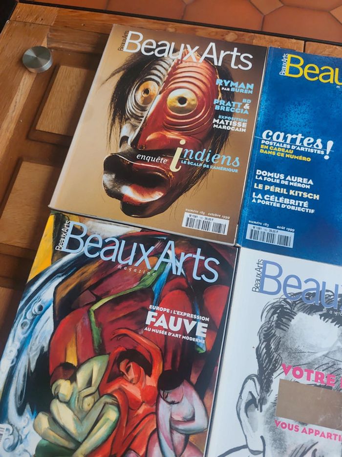 Lot de 4 magazines Beaux Arts Magazine vintage Années 1999-2000 - photo numéro 2