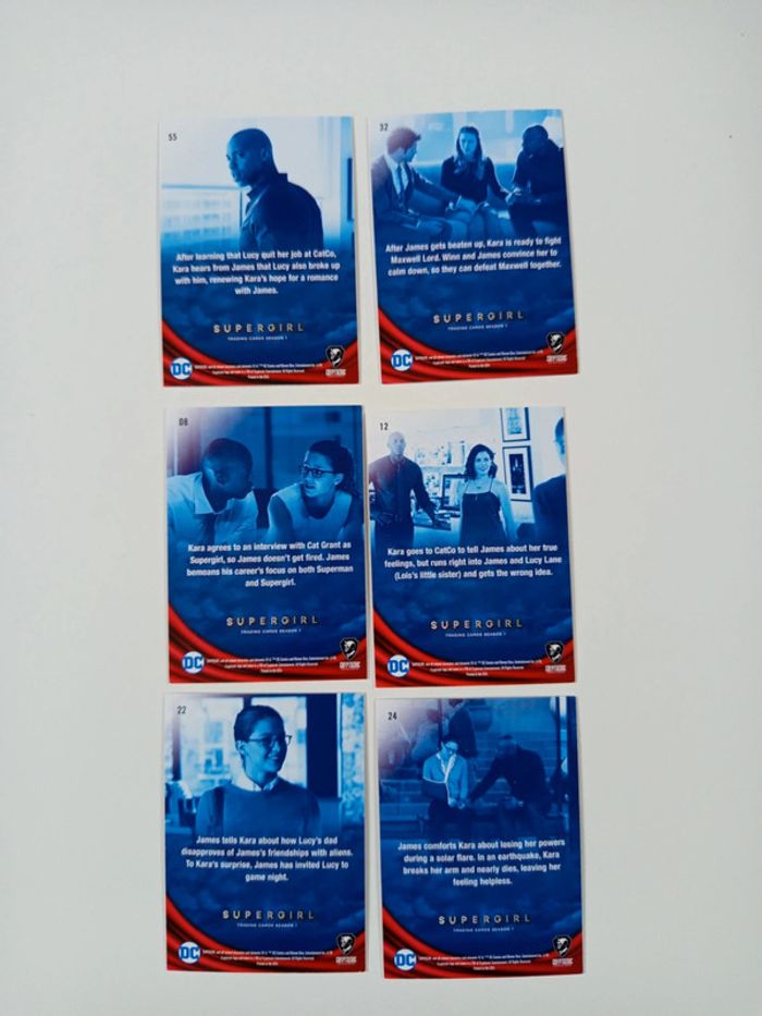 6 cartes supergirl - photo numéro 2