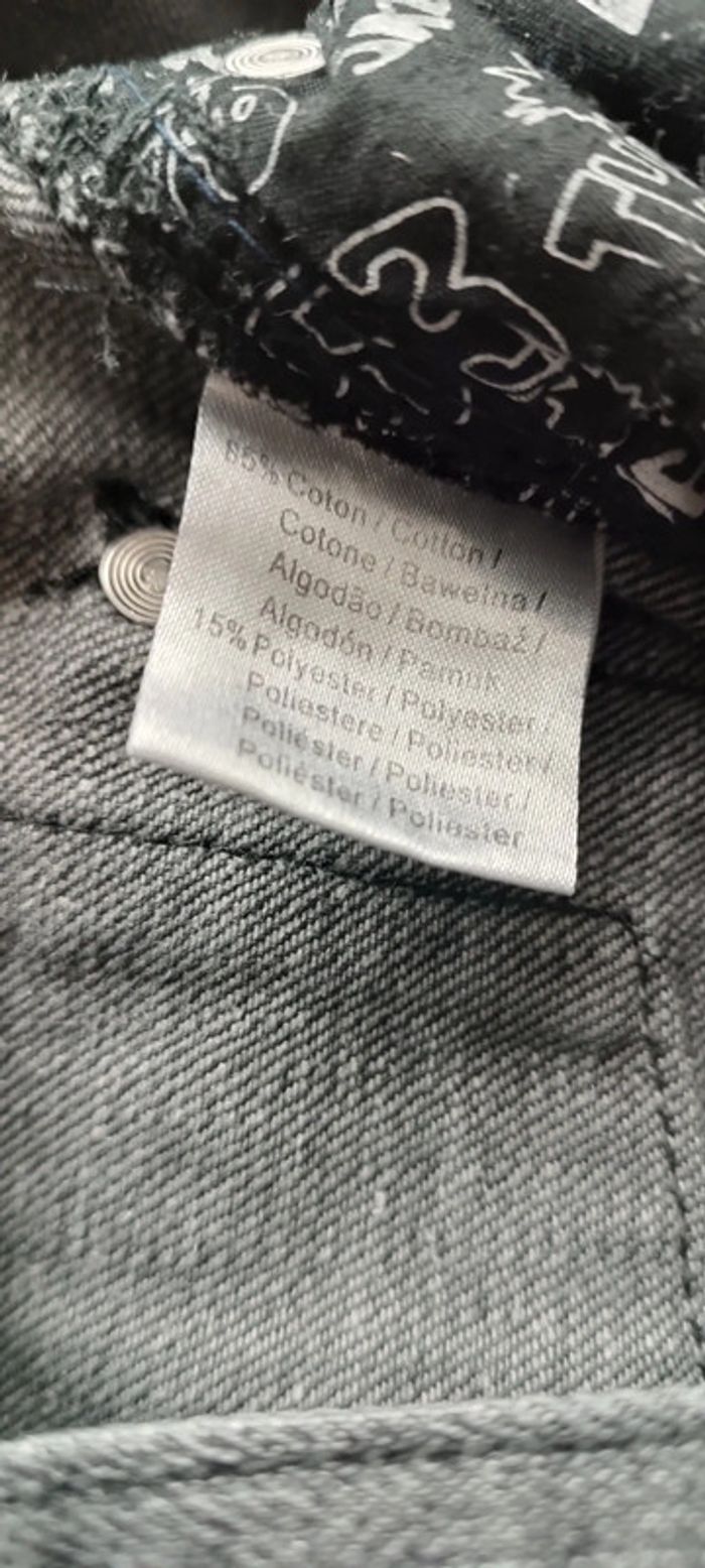 Jeans délavé gris fille 10 ans - photo numéro 7
