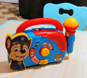 Poste🧸 radio 🎶 Pat Patrouille 🐾 avec microphone 🎶