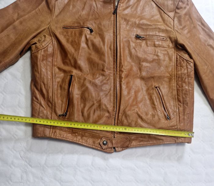 Blouson cuir Bikers , marron , homme , taille L - photo numéro 5