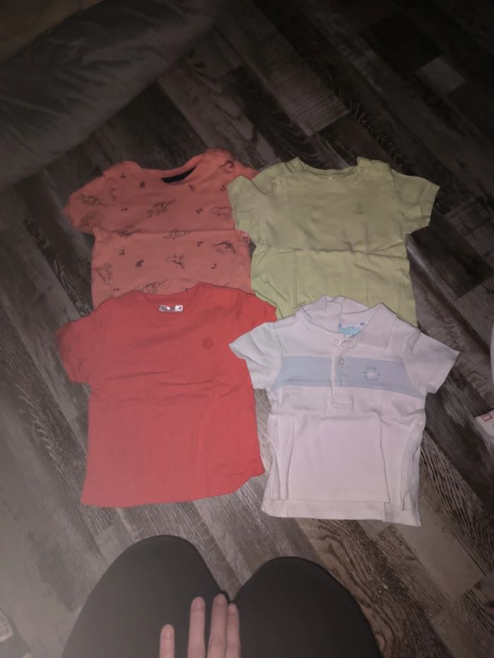 4 tee shirts manches courtes 6 mois
