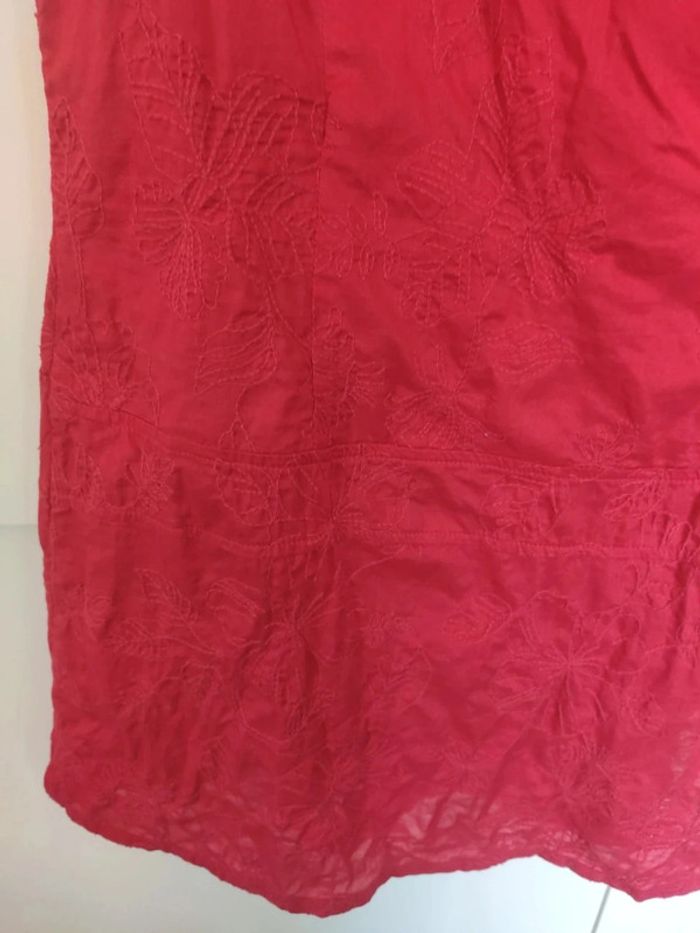 Cache Cache tunique rouge brodé 38 - photo numéro 3