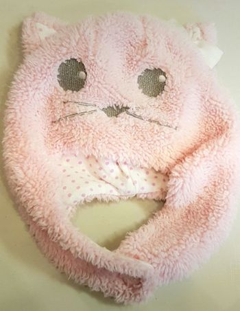 Bonnet chat rose orchestra 41 cm 3 et 6 mois