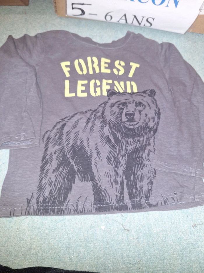 Tee shirt ours 6 ans - photo numéro 2