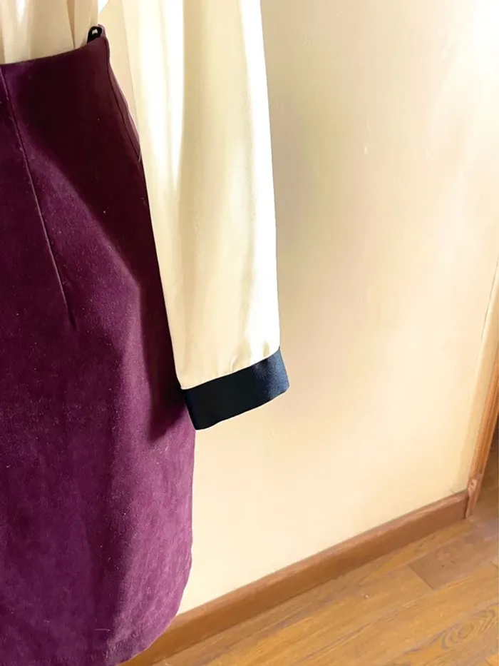 Sublime Jupe Vintage Kiabi - Bordeaux/Aubergine - Touché Pêche - photo numéro 5
