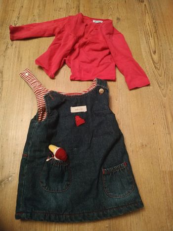 Robe chaude à bretelles / 6 mois