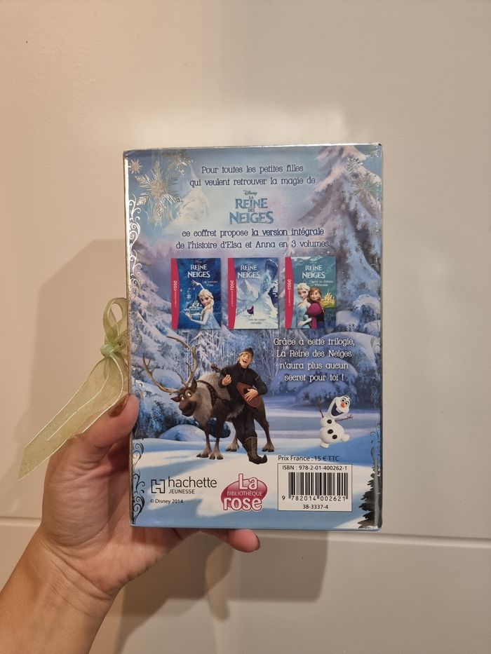 Coffret livre la reine des neiges bibliothèques rose - photo numéro 5
