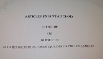 Articles enfant au choix