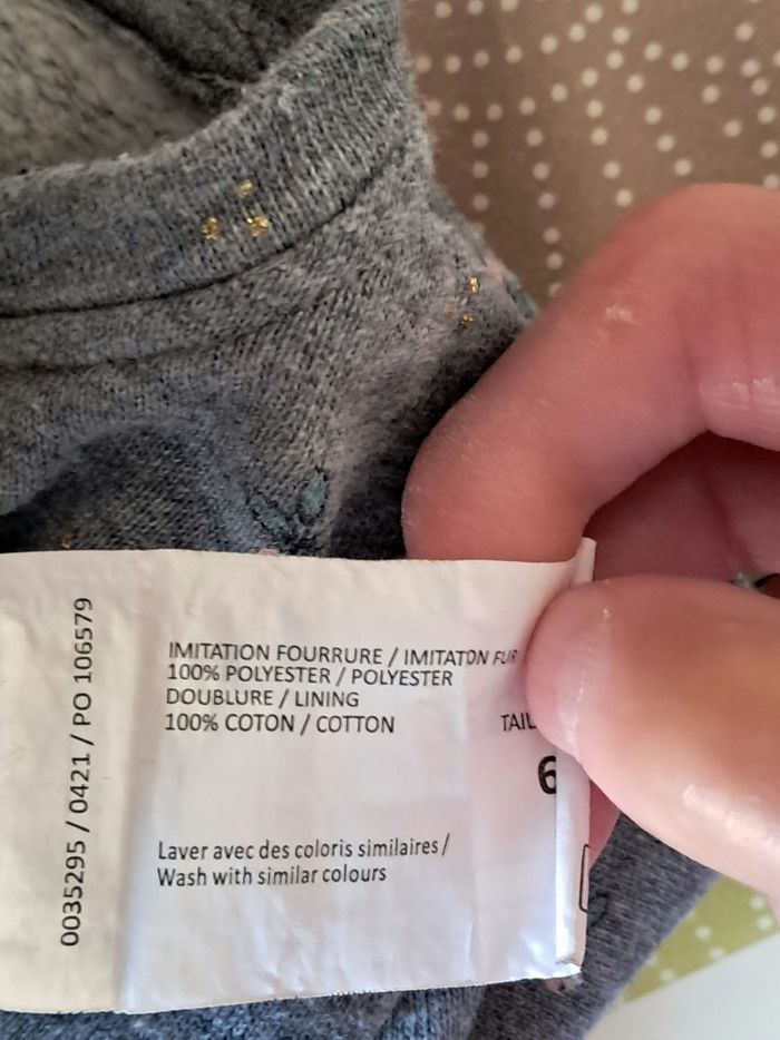 Gilet fille 6 mois - photo numéro 3