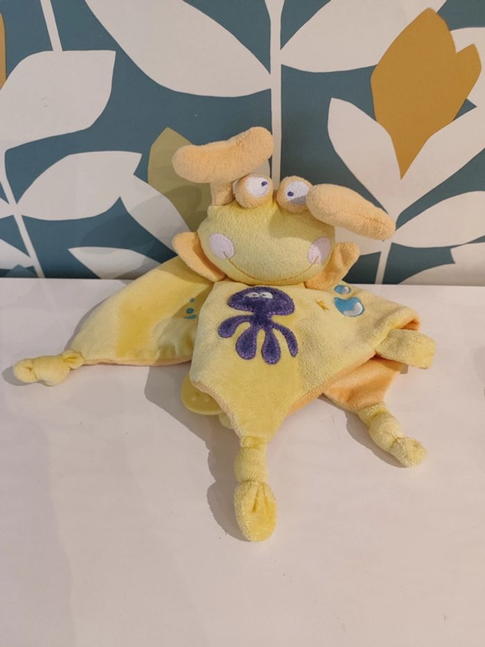 Doudou plat crabe mots d'enfants - photo numéro 2