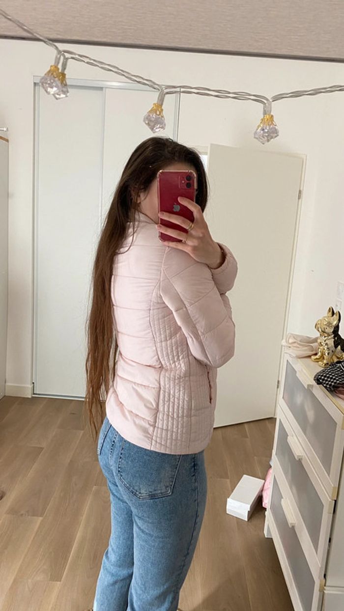 Doudoune fine rose pale - photo numéro 3