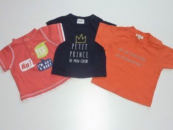 Lot de tee shirts 3 mois
