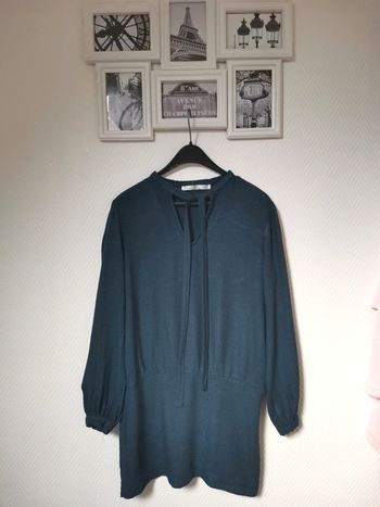 Robe bleu paon Zara en taille 36/38 | Zara