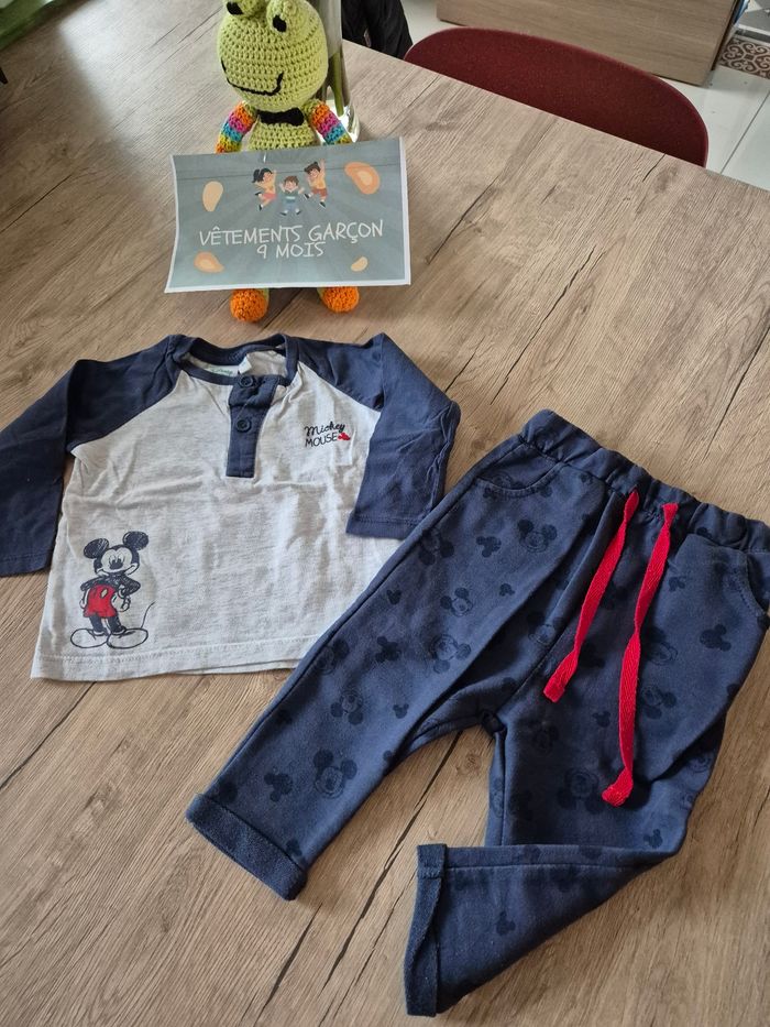 Ensemble garçon 3p Mickey DISNEY 9m