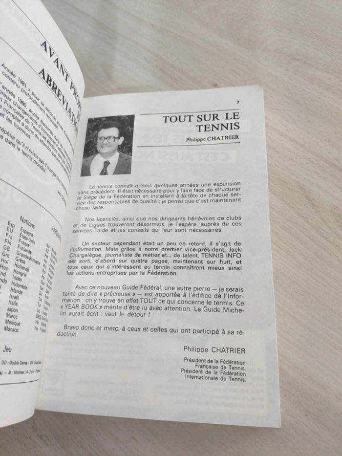 Livre Tennis année 1981 guide annuel de la fédération française de tennis - photo numéro 8