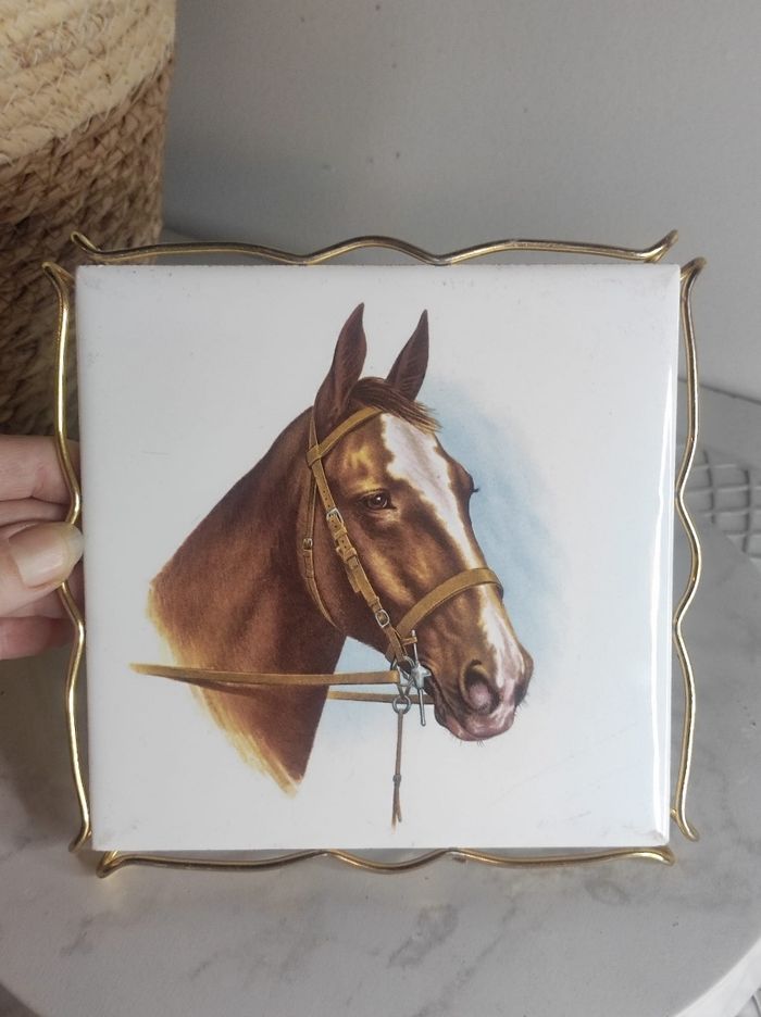 Dessous de plat gien décor cheval - photo numéro 2