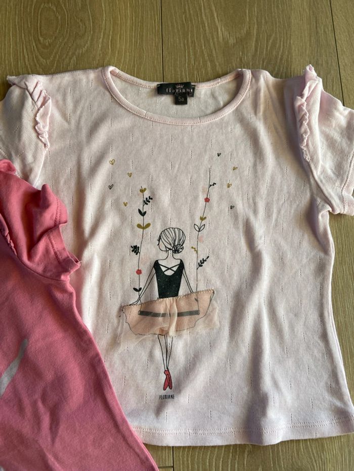 2 tee shirts 5 ans danseuse Floriane - photo numéro 3