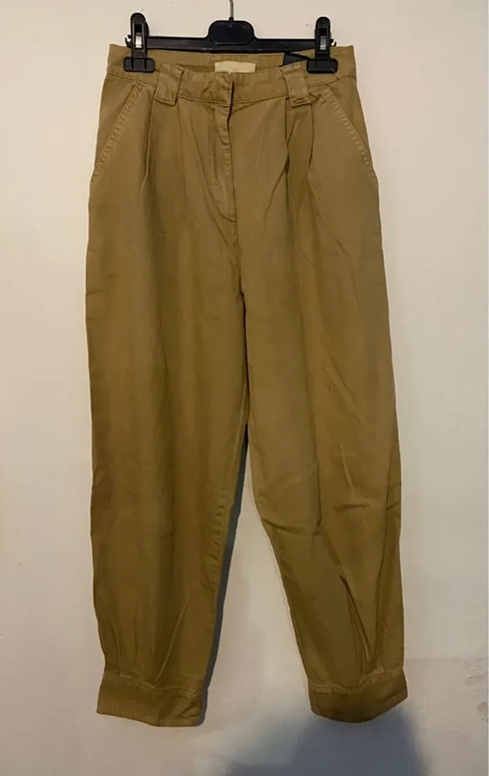 Pantalon jean cargo brun