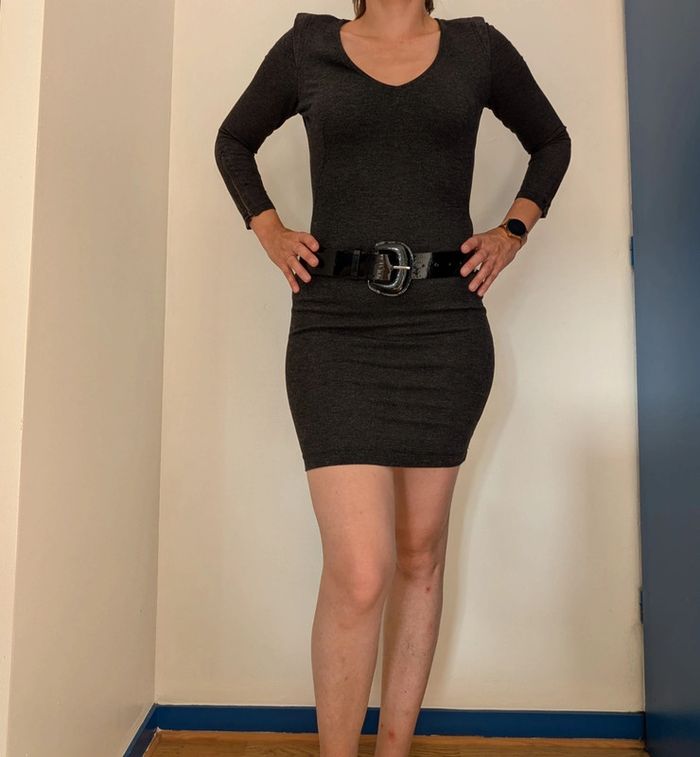 Robe grise Zara