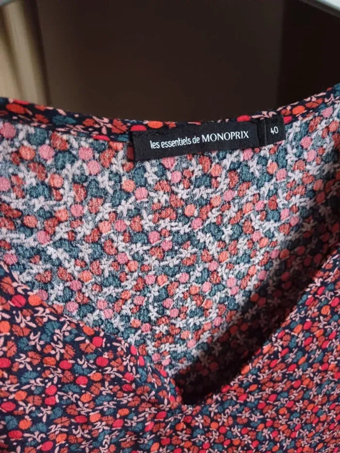 Robe fleurie de printemps Monoprix t.40 - photo numéro 4