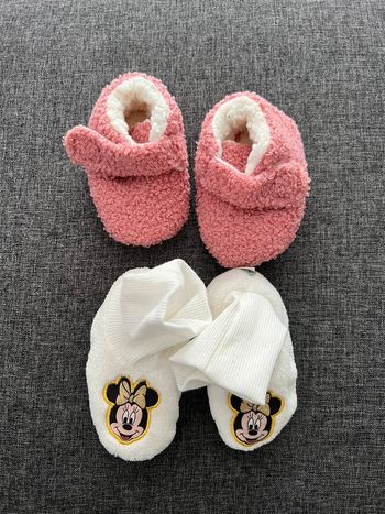 Lot 2 paires chaussons bébé fille Zeeman Disney 17/18