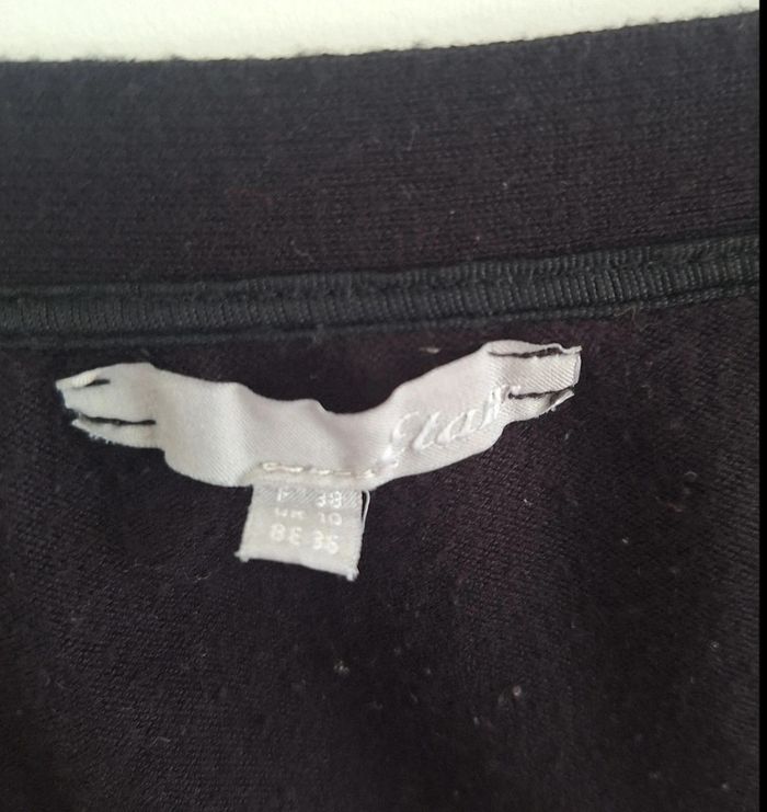 Pull col V noir T38-M - photo numéro 3