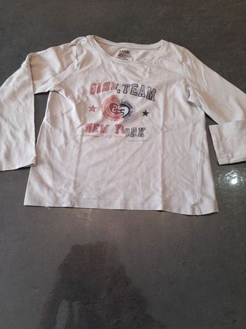 Tee-shirt manches longues Girl Team fille 4 ans
