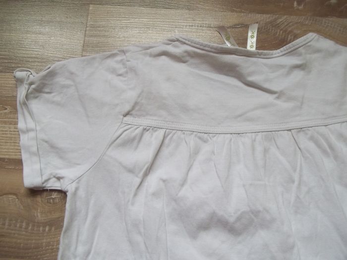 T-shirt blanc chat DA Okaïdi (2) 12 ans - photo numéro 4