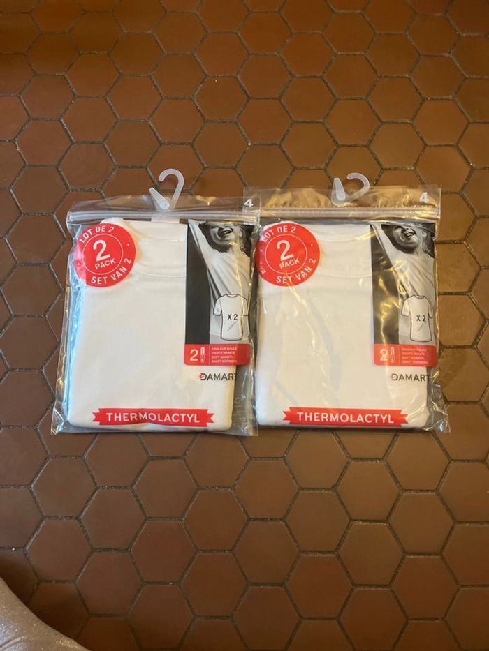 Lot de 4 maillots de corps mixte 4 ans thermolactyl damart