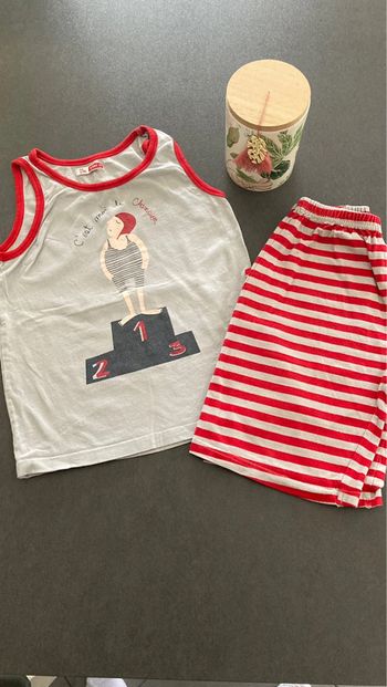 Lot ensemble short débardeur DPAM garçon 8 ans
