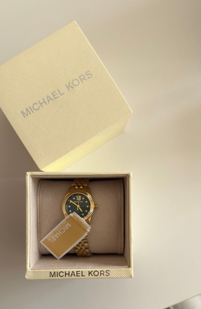 Montre Michael Kors mini Lexington cadran vert - photo numéro 2