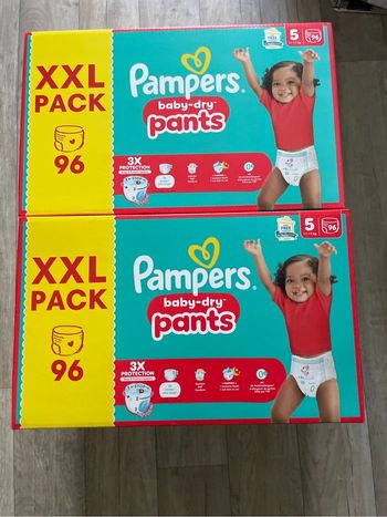 Mega pack de 192 couches pampers pants taille 5 neuf