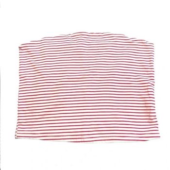 Haut bandeau court crop top d'été léger motif rayures rayé