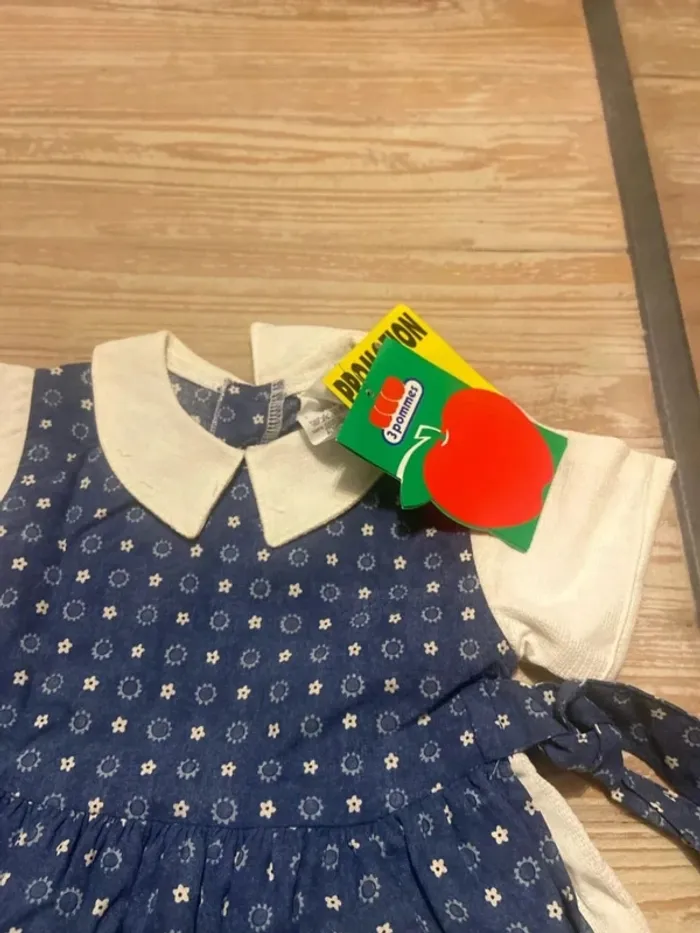 Robe tablier vintage neuve 2 ans - photo numéro 3
