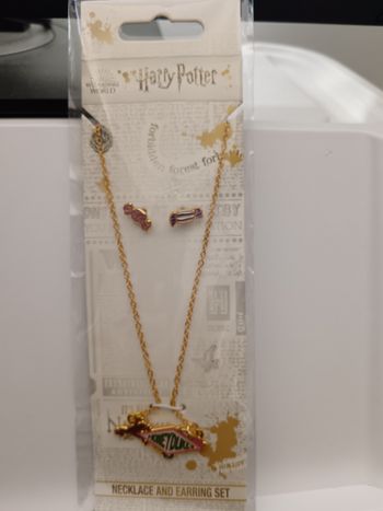 Collier et boucles d'oreilles Harry Potter 