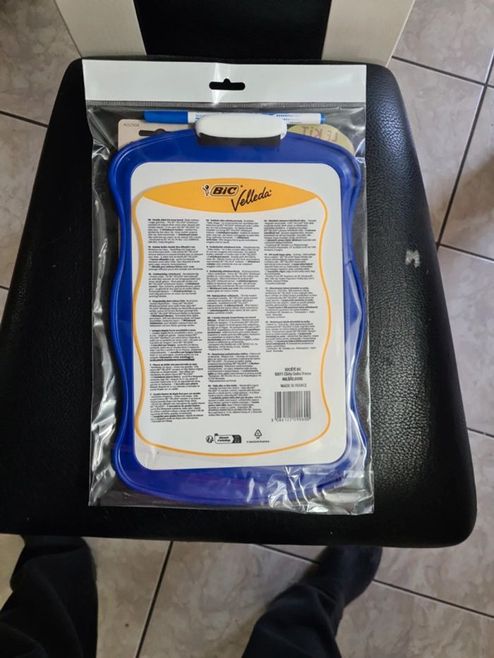 Kit ardoise &5 feutres & effacette bic - photo numéro 4