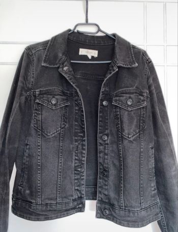 Veste en jean noir 