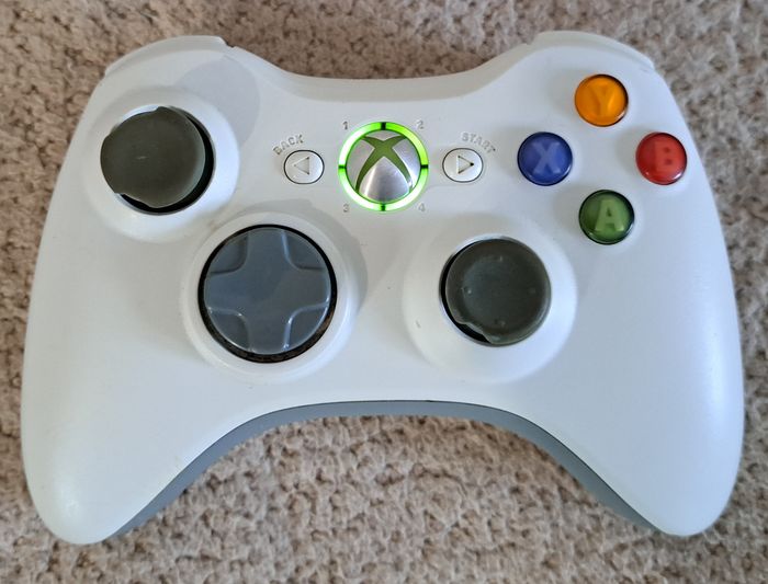 🎮 Manette sans fil officielle blanche Microsoft Xbox 360