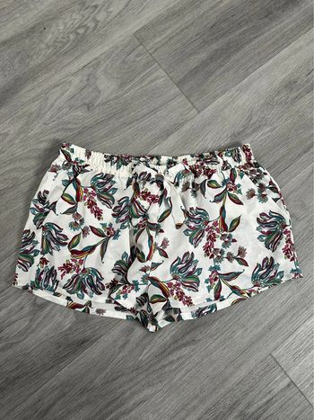 Short à fleurs blanc et multicolore Etam T36 S