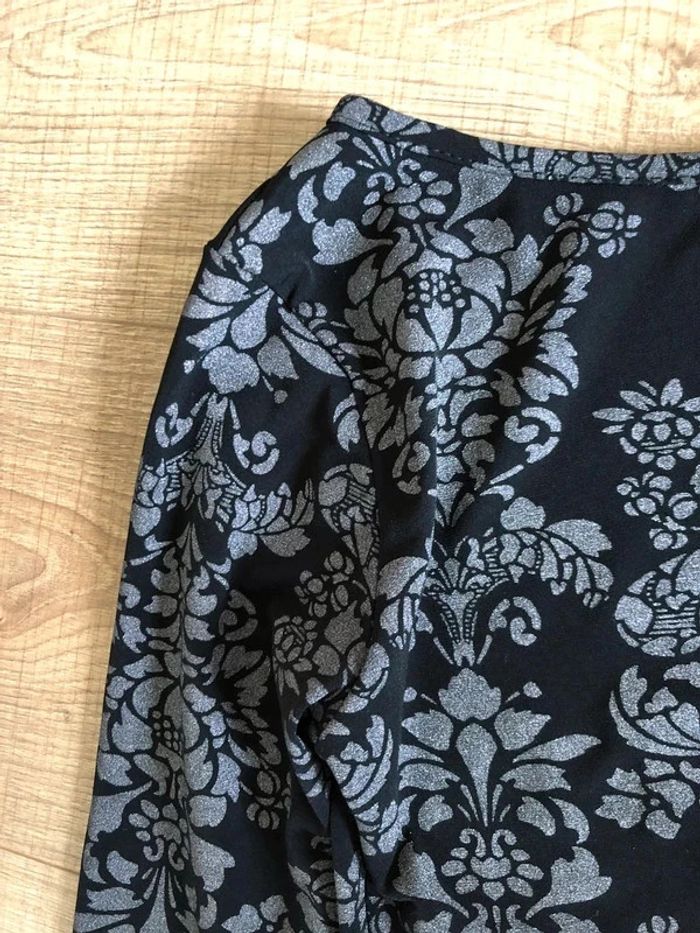 Robe noire et argentée mi longue Boohoo taille 36 jamais portée - photo numéro 13