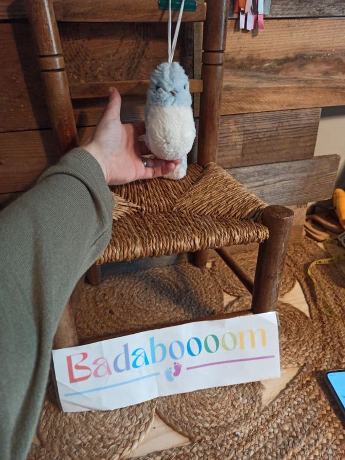 Peluche oiseau siffleur boulgom tbe
