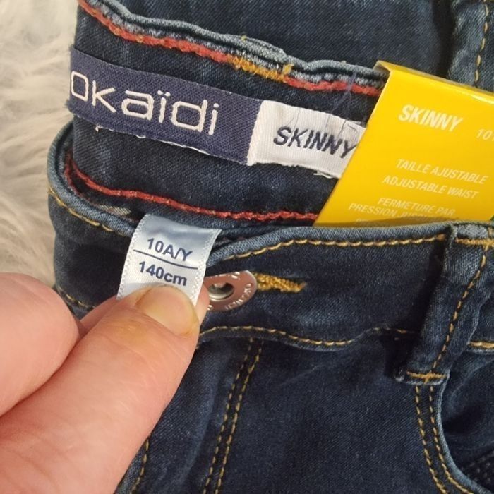 NEUF (non porté)🏷🥰🩷😍  superbe Jeans skinny 10 ans fille ⚘️ - photo numéro 5