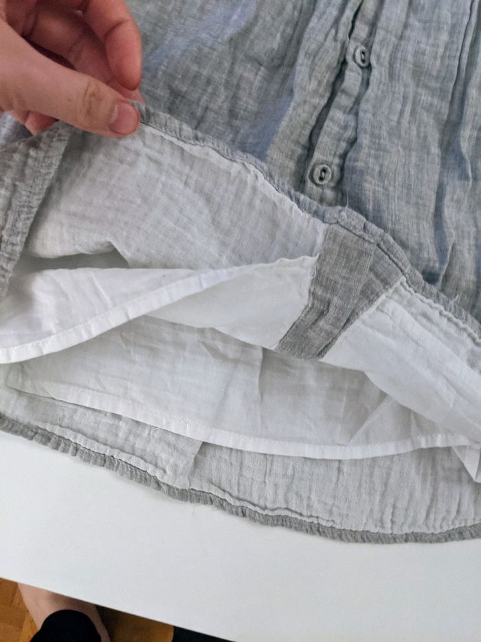 Magnifique robe gris chiné coton 12 mois Kiabi - photo numéro 3